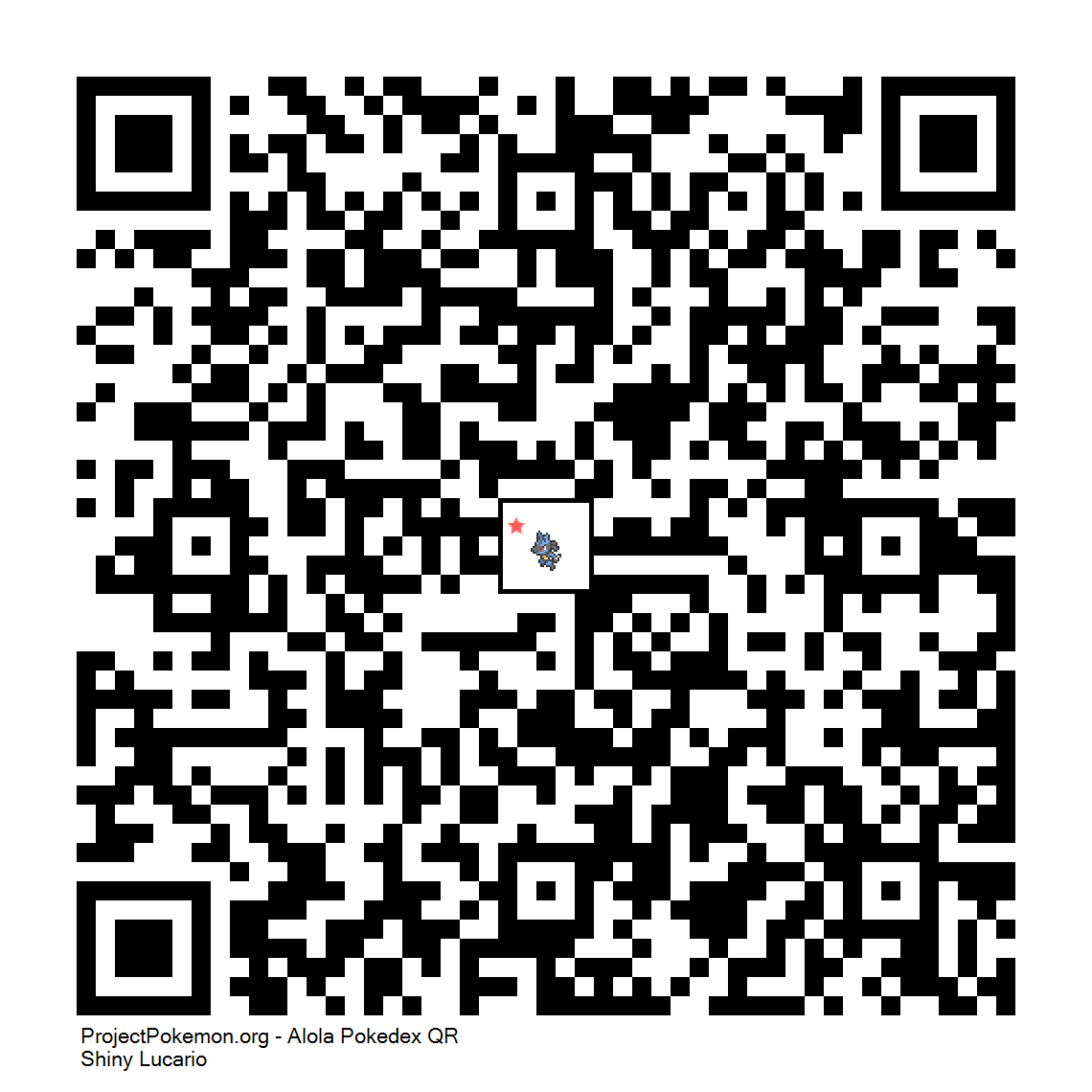 Cdigo QR de Lucario variocolor